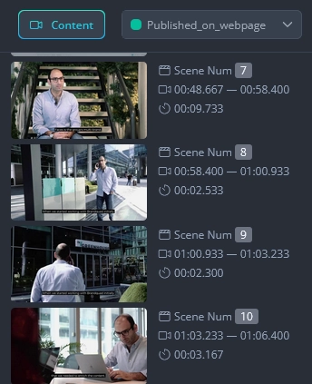 разделение видео на сцены