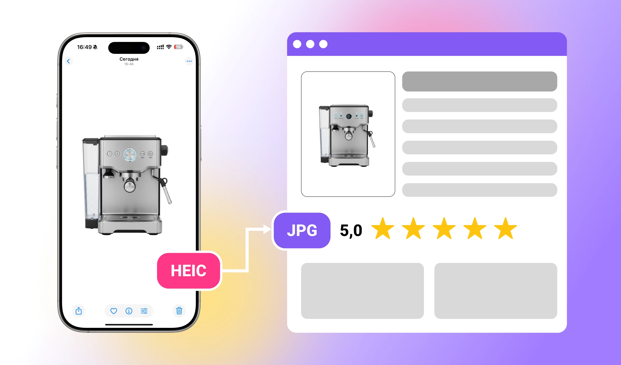 HEIC в JPG: как быстро конвертировать фото